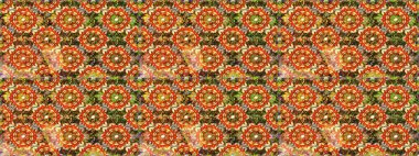 Geleneksel oryantasyon süsü. Klasik klasik klasik arka plan. Kusursuz klasik raster kahverengi ve altın desenli.