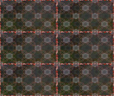 Düz çiçek öğeleri tasarım. Bahar Tema Dikişsiz desen arka plan rengi. Fantezi kumaş deseni. Raster çizimde sorunsuz çiçek desenli.