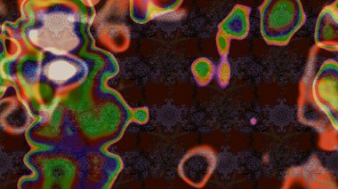 Kahverengi ve yeşil renklerde güzel bir tekstil. Suluboya çiçekli çiçek deseni. Raster illüstrasyonu.