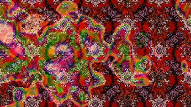 Eski usul küçük çiçekli şirin bir eskiz deseni. Raster illüstrasyonu. Kumaş, duvar kağıdı ve kağıt üzerine baskı yapmak için gelişen arka plan. Moda arka planında parlak buketler.