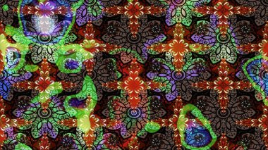 Çiçekler suluboya eskiz deseni. Raster Stili kumaş deseni.