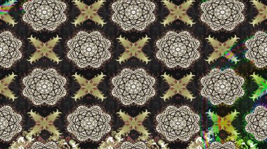 Düz Çiçek Elementleri Tasarımı. Renkli Yaz Temalı eskiz kalıbı. Gri renkli çiçekler. Raster illüstrasyonunda çiçek deseni çizimi.