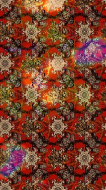 Üst manzara, yumuşak stil. Çiçek kompozisyonu, el boyası, hassas şablon. Sevgililer günü ve tebrik kartı konsepti için şık bir davetiye. Kahverengi renkte manzaralı çiçek deseni.