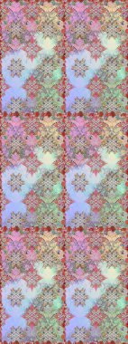 Küçük çiçekte güzel bir desen. Küçük renkli çiçekler. Motley illüstrasyonu. Moda baskıları için zarif bir şablon. Tarafsız ve gri çiçekli bahar çiçekleri.