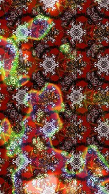 Nazik, narin çiçek arkaplanı. Kahverengi ve kırmızı renkte çiçekler. Raster çiçek desenli ve çiçekli..