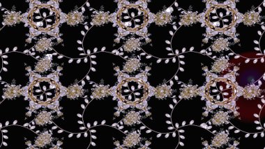 Raster illüstrasyonu. Çiçekli karalama şeklinde Raster çiçek deseni. Yumuşak, bahar çiçekleri siyah, nötr ve kahverengi renklerde.