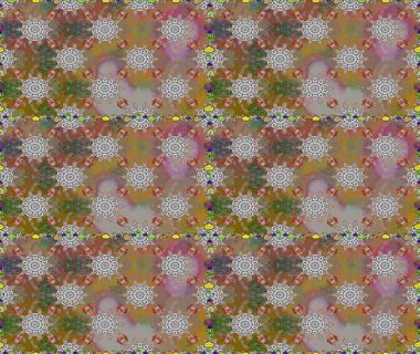 Güzel çiçek desenli küçük çiçek. Çiçekler, suluboya ile sorunsuz çiçek desenli. Raster desen.