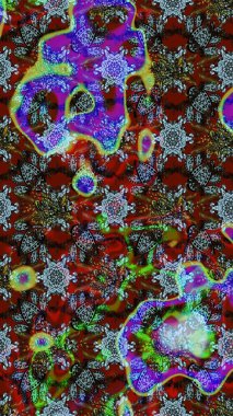 Şatafatlı bahar bahçesi dokusu. Çiçek deseni. Raster illüstrasyonu. Çiçek çizimi arkaplanı.