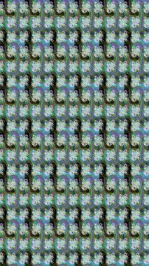 Sanat, çiçeklere ilham verir ve arka plan bırakır. Karalama çiçekleri çizim kalıbı. Raster deseni. Yeşil el çizimi desen.