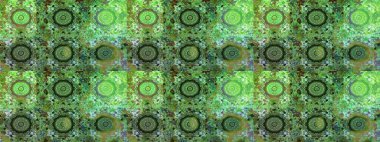 Yeşil renklerdeki altın element. Damask kusursuz yinelenen arkaplan. Barok tarzında altın çiçekli süs. Doku arkaplanı üzerine altın duvar kağıdı.