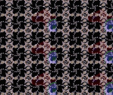 Raster illüstrasyonu. Küçük bir çiçekte eskiz deseni. Güzel kumaş deseni. Güzel çiçek arkaplanı..