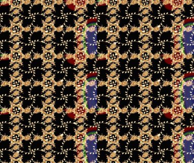 Yumuşak, yaz çiçekli arka plan. Siyah, bej ve kahverengi renkli çiçekler. Raster çiçek desenli ve çiçekli..