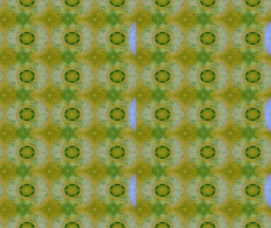 Üzerinde yeşil renkte karalamalar olan çiçek desenleri çiz. Raster illüstrasyonu.