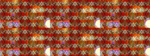 Raster illüstrasyonu. Kahverengi, kırmızı ve bej renklerde. Çiçek buketleriyle klasik tarzda eskiz deseni.