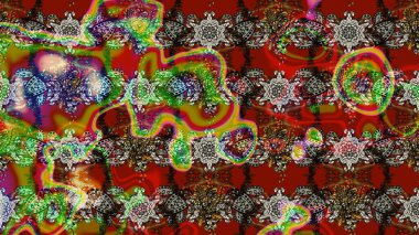 Çiçekli çiçek deseni, suluboya. Raster deseni. Süslü kumaş deseni.