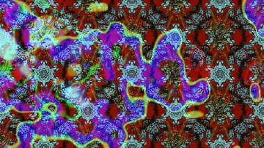 Kıvırcık, parlak örgü. Güzel, parlak, pürüzsüz kumaş, tuval. Desen, çizim, çiçek sınırı. Çiçek çelengi. Eski moda arka plan. Raster illüstrasyonu.