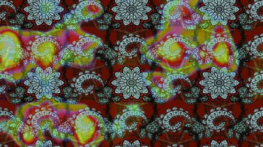 Davetiye ve kartpostal tasarımı için dekoratif çiçek unsurları. Tekstil için figür. Yapraklı çizim şekli. Poster ya da kapak için arka plan. Sevimli zarif çiçekler Raster illüstrasyonu.