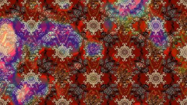 Küçük çaplı çiçeklerdeki basit şirin desenler. Tekstil veya kitap kapakları, imalat, duvar kağıtları, baskı, hediye paketi ve yapıştırma kitabı için çiçek eskizi geçmişi. Raster illüstrasyonu.