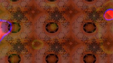 Küçük kahverengi ve kırmızı çiçekli oldukça eski bir besin torbası deseni. Millefleur 'lar. Tekstil, kumaş, kapaklar, duvar kağıtları, baskı, paket, koleksiyon defteri, örgü, dekupaj için çiçek arkaplanı..