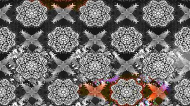 Organik motif arka planı. Çizim kalıbı. Ultraviyole kumaş deseni. Raster illüstrasyonu.