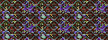 Sevimli çiçek raster deseni. Renkli Bahar Teması eskiz kalıbı. Düz Çiçek Elementleri Tasarımı. Gri ve kahverengi renkte çiçekler.