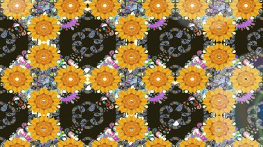 Kahverengi renkli çiçekler. Elle boyanmış suluboya resim çizimi çiçekler ve bitkiler.