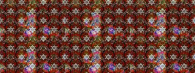 Egzotik çiçekler, kahverengi ve kırmızı renkler üzerine botanik, parlak klasik doğa. Klasik tropikal doğal elementlerin suluboya seti. Raster illüstrasyonu.