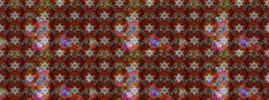 Egzotik çiçekler, kahverengi ve kırmızı renkler üzerine botanik, parlak klasik doğa. Klasik tropikal doğal elementlerin suluboya seti. Raster illüstrasyonu.