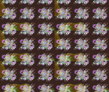 Raster şirin suluboya çiçek desenleri çiziyor. Büyük bir çiçek boyası seti. Kartlar, davetiyeler, tarih kartları ve daha fazlası için kullanılabilir.