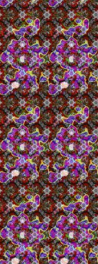 Düz Çiçek Elementleri Tasarımı. Güzel kumaş deseni. Renkli Bahar Teması eskiz kalıbı. Raster illüstrasyonunda çiçek deseni çizimi.