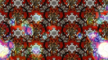 Suluboya tarzında renkler üzerine çiçekler. Raster illüstrasyonunda çiçek deseni çizimi.