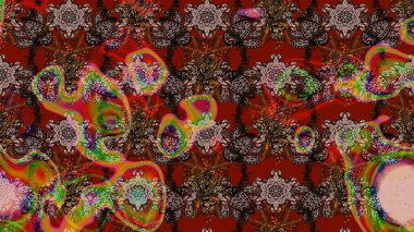 Küçük çiçekteki sevimli çiçek deseni. Renkli çiçekler.