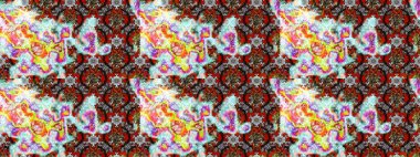 Çiçekli yaz çiçekleri. Motley illüstrasyonu. Robot resim. Küçük renkli çiçekler. Moda baskıları için zarif bir şablon. Küçük çiçekte şirin desenler.