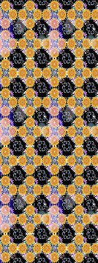 Moda baskısı. Suluboya çizim kalıbı. Çiçeğin suluboya çizimlerinin mükemmel deseni. Eski model. Dekorasyon ve tasarım için güzel desen.