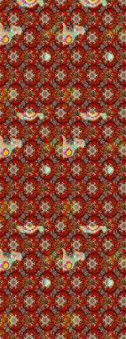 Düz Çiçek Elementleri Tasarımı. Güzel çiçek deseni. Kahverengi, kırmızı ve bej renkli çiçekler. Renkli Bahar Teması çizim şablonu.