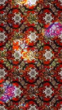 Raster illüstrasyonu. Küçük çiçekli basit bir çiçek çizimi. Renkli şirin çiçekler. Moda baskısı, albüm, ambalaj kağıdı, duvar kağıdı için zarif dekoratif süslemeler..