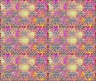 Çiçeksiz desenli arka plan. Tarafsız ve pembe renklerde çiçekler. Tişört baskısı için çiçek boyama rasteriName.