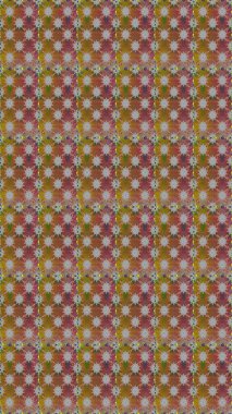 Raster Illustrasyon 'da moda olmayan çiçek deseni. Güzel kumaş deseni. Düz Çiçek Elementleri Tasarımı. Renkli Yaz Temalı Kusursuz Arkaplan.