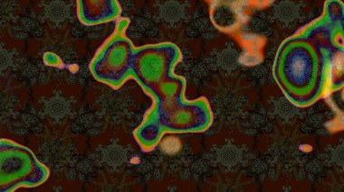 Çiçeksel kahverengi ve gri çizim deseni. Klasik taslak çizimi. Raster Yumuşak kumaş deseni. Raster çiçek izi..