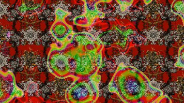 Zarif, parlak ve eskiz kırmızı ve kahverengi desenli. Raster. Sabıka baskıları, bebek kıyafetleri, duvar kâğıtları, paket kutuları vb..