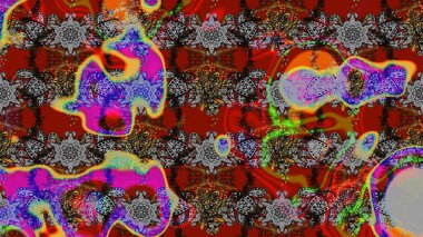 Küçük çiçekte güzel bir desen var. Çiçek kompozisyonu. Raster deseni. Çiçek arkaplan. Doğa. - Gri ve kırmızı çiçekler. Çiçek kolajı.