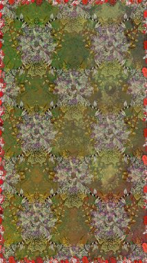 Doodle unsurları. Sorunsuz çiçek deseni kaydırma kağıt, davet, el ilanı, afiş veya Web sitesi Web sitesi arka plan duvar kağıdı için kullanılabilir. Elle çizilmiş Raster illüstrasyon.