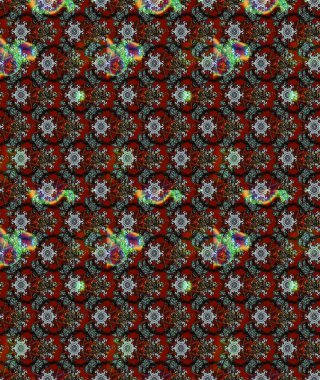 Kahverengi, kırmızı ve gri renklerde. Raster illüstrasyonu. Çiçek buketleriyle klasik tarzda eskiz deseni.