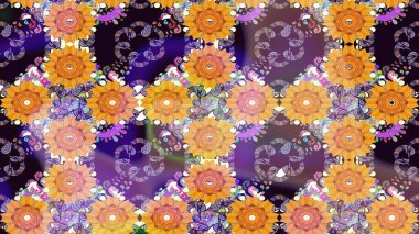 Güzel kumaş deseni. Raster illüstrasyonu. Güzel karalamalı çiçek desenli çizim. Küçük çiçekte sevimli çiçek deseni var..