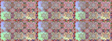 Yumuşak fayans. Raster 'ın taze dokusu. Klasik çiçek desenli. Sarma, tekstil ve duvar kâğıdı için kusursuz çiçek arkaplanı. Yumuşak pamuk tasarımı.