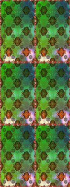 Çiçekli karalama şeklinde Raster çiçek deseni. Nazikçe, güzel çiçek arkaplanı. Yeşil ve kahverengi renkte çiçekler.