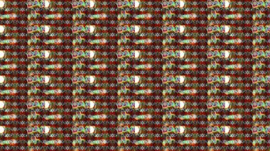 Kahverengi, gri ve kırmızı renkte çiçekler. Raster illüstrasyonunda çiçek deseni çizimi.