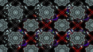 Raster Moda kumaş deseni. Şirin çiçekler. Çizgi çizimi deseni.