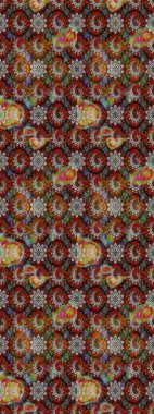 Gri ve kahverengi renklerde bahar çiçekleri. Raster illüstrasyonu. Raster çiçek desenli ve çiçekli..