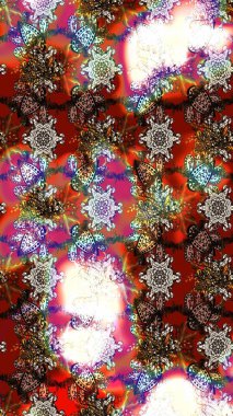 Nazik romantik baskı. Raster güzel bir çiçek deseni çizmiş. Tatil havası. Bahar mevsimi.